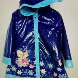 Kids Blue Hooded Raincoat